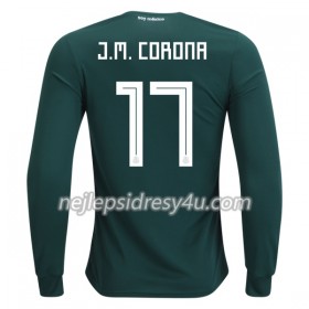 Fotbalový Dres Mexiko J.M.Corona 17 Domácí MS 2018 Dlouhý Rukáv